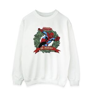 Spider-Man Mens Be Merry Sweatshirt / White